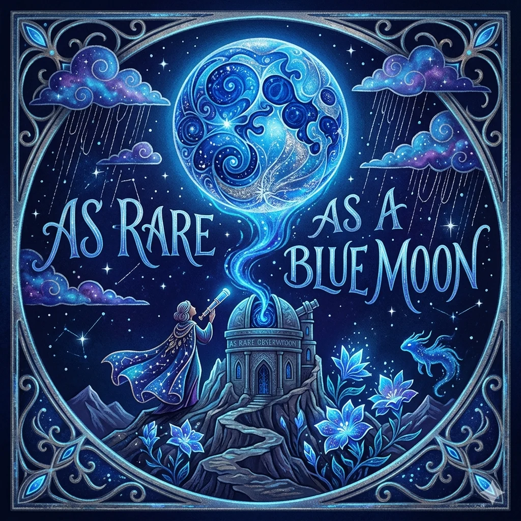  As rare as a blue moon