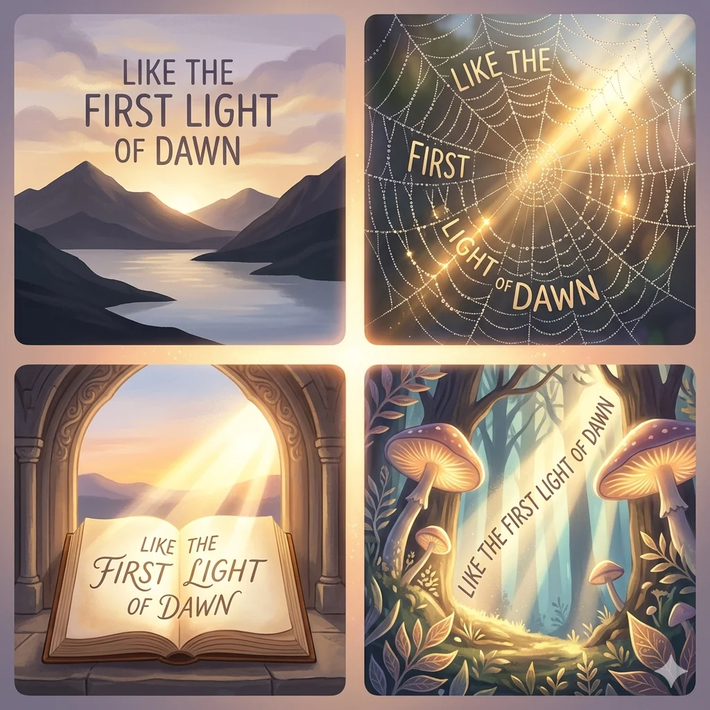  Like the first light of dawn