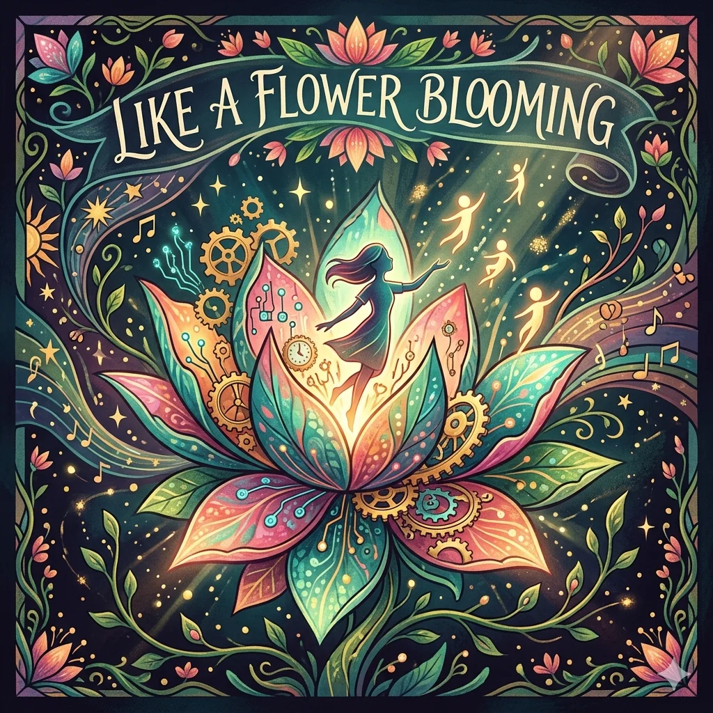 Like a flower blooming
