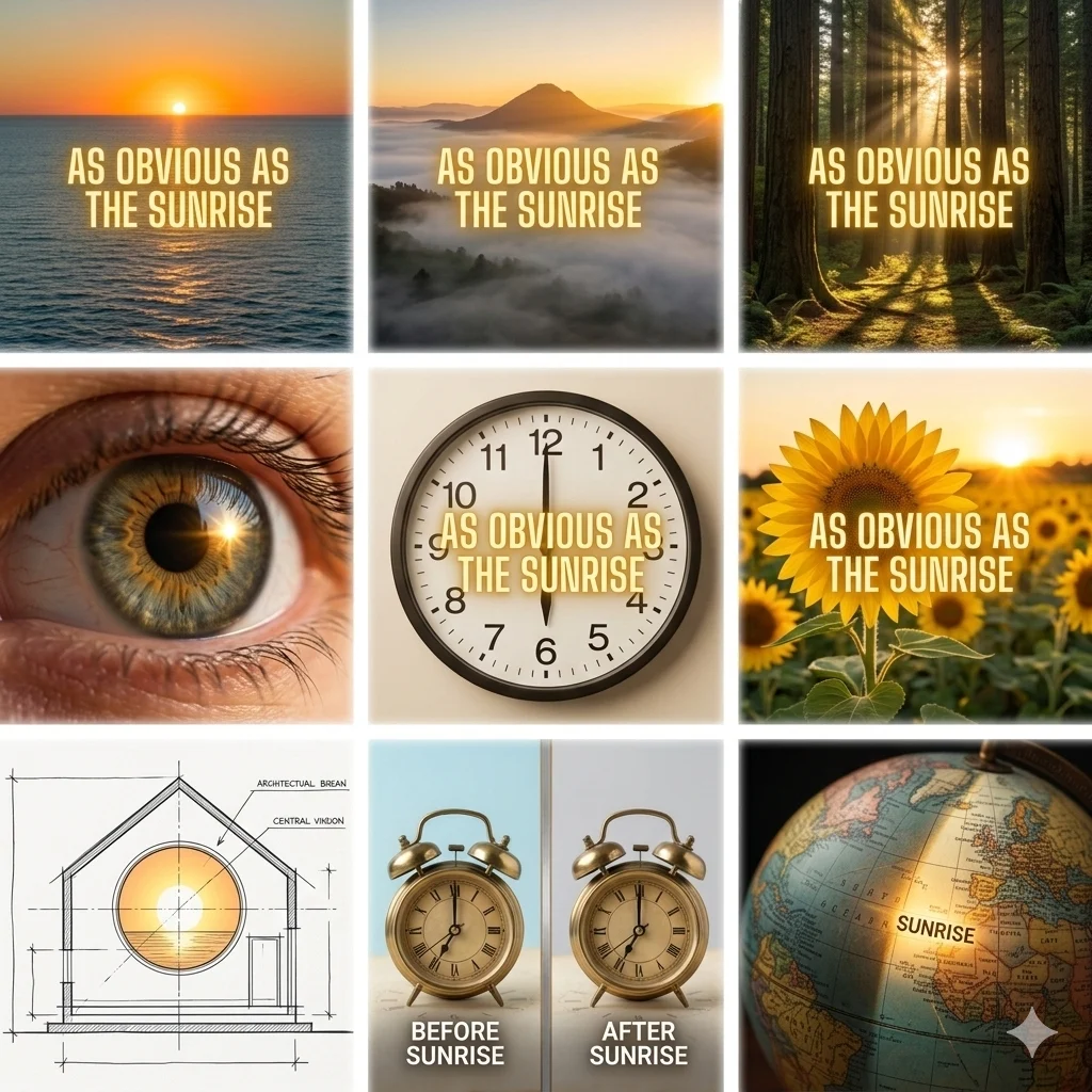  As Obvious as the Sunrise