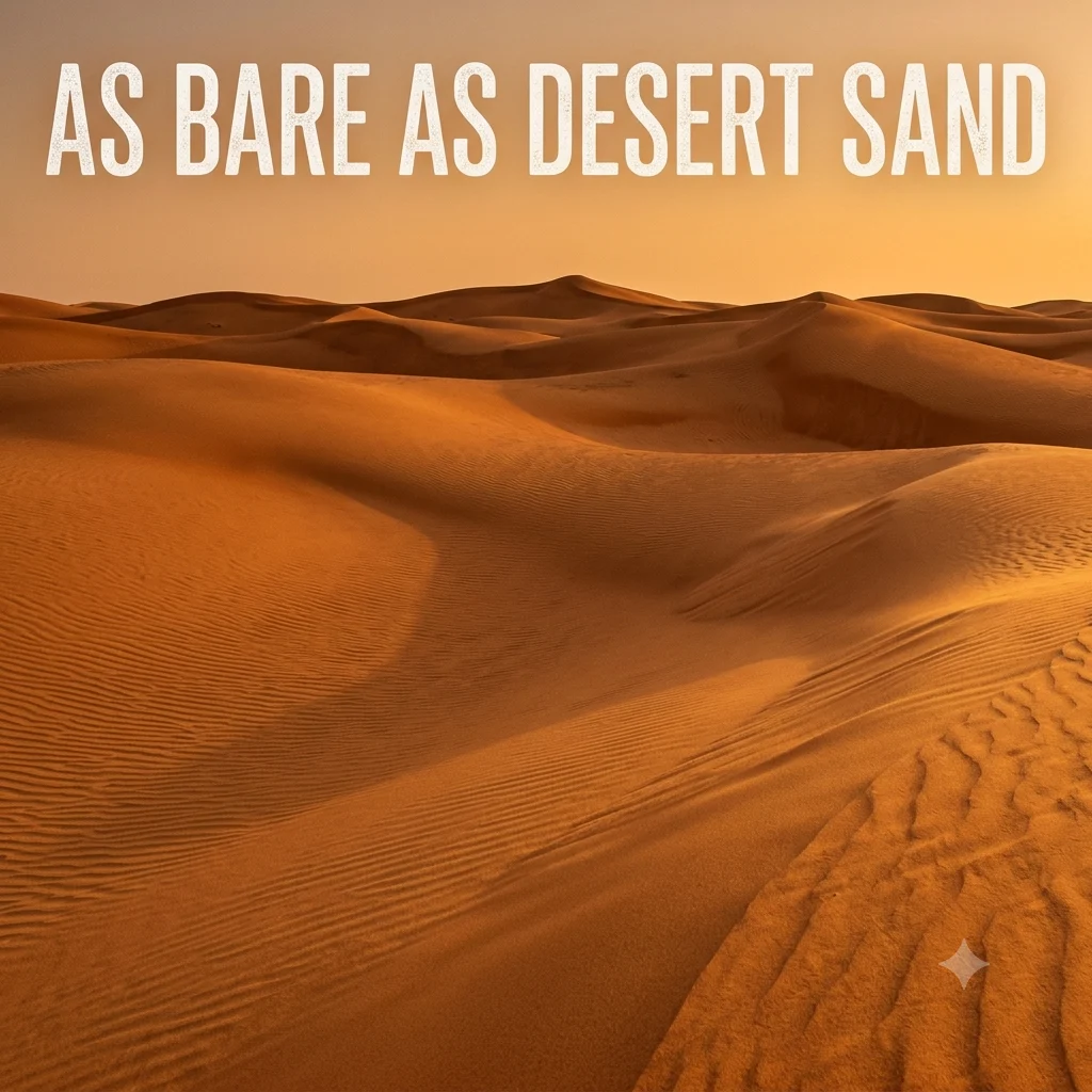  As Bare as Desert Sand