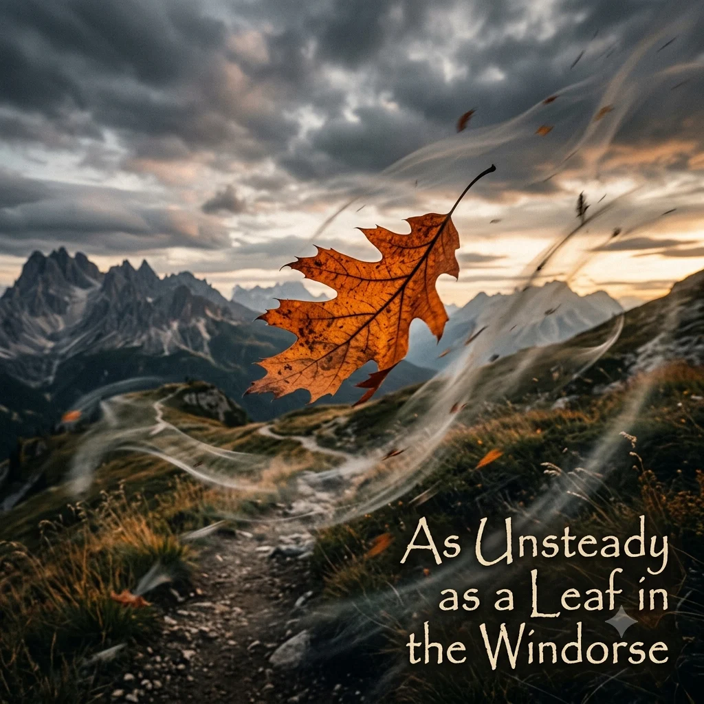 As Unsteady as a Leaf in the Wind