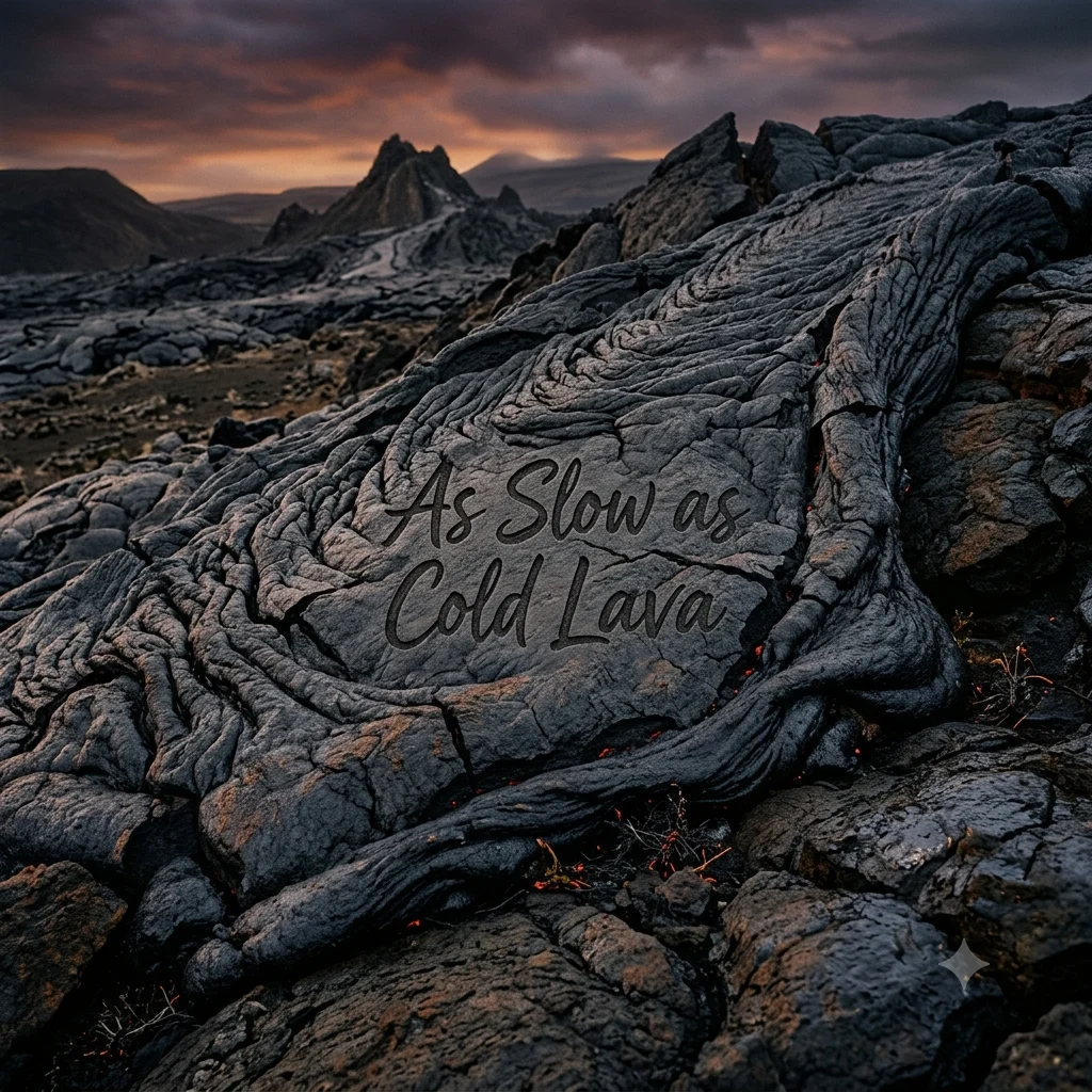 As Slow as Cold Lava