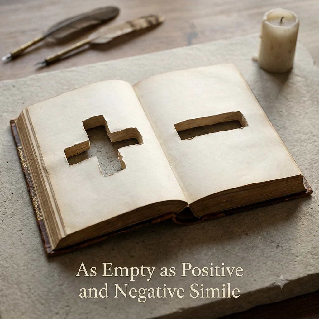 As Empty as Positive and Negative Simile