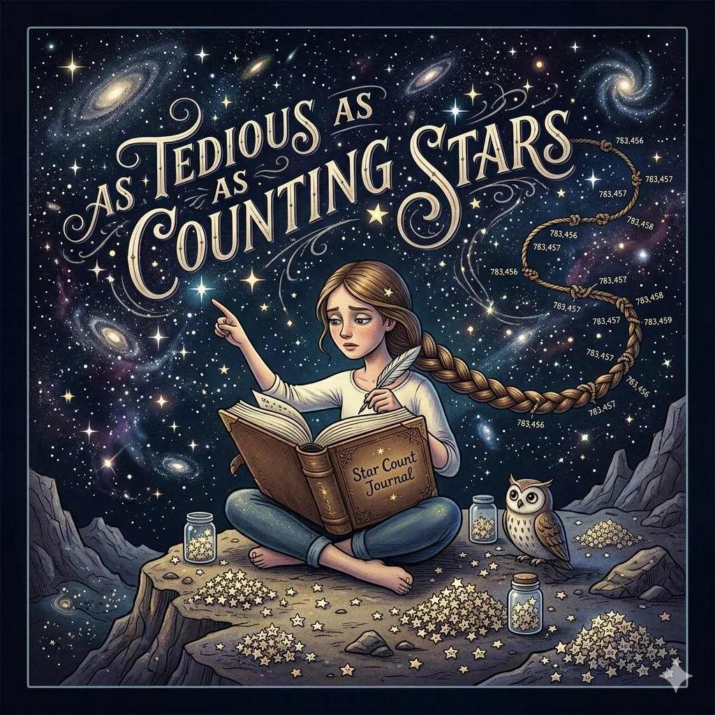 As tedious as counting stars