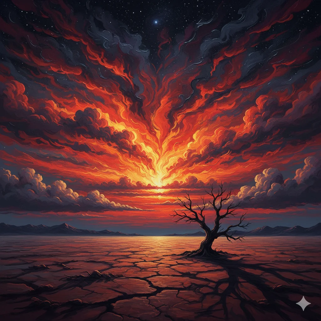 Like Fire Painted Across the Sky