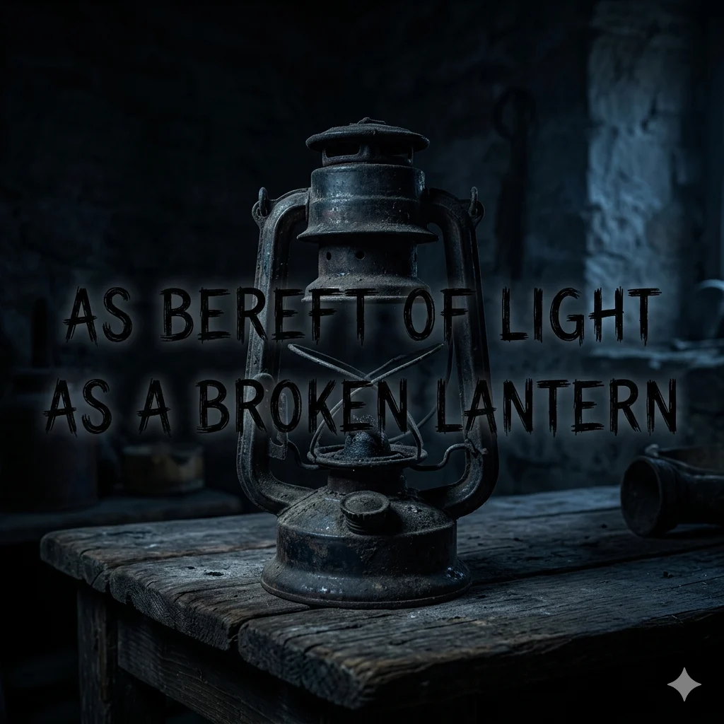 As Bereft of Light as a Broken Lantern