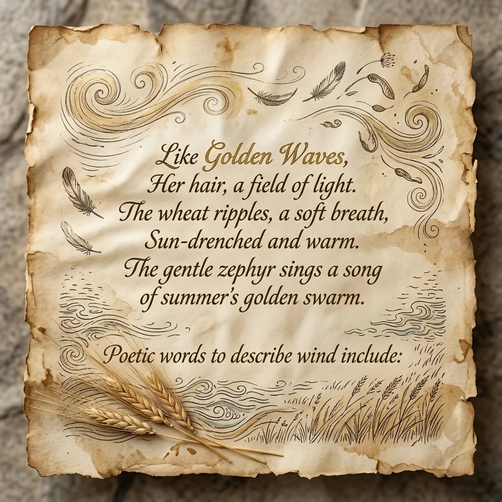 Poetic words to describe wind include:
