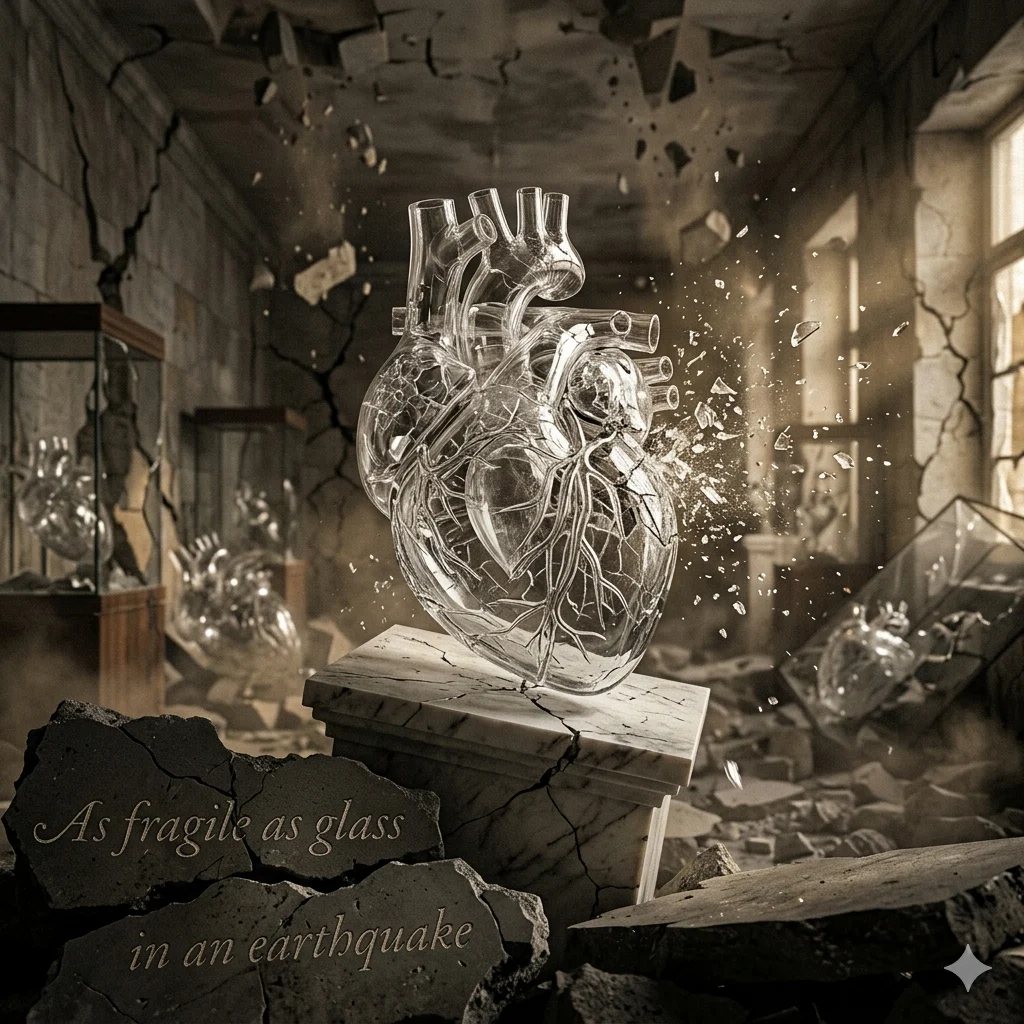 As fragile as glass in an earthquake