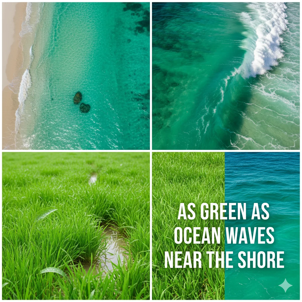 As Green as Ocean Waves Near the Shore