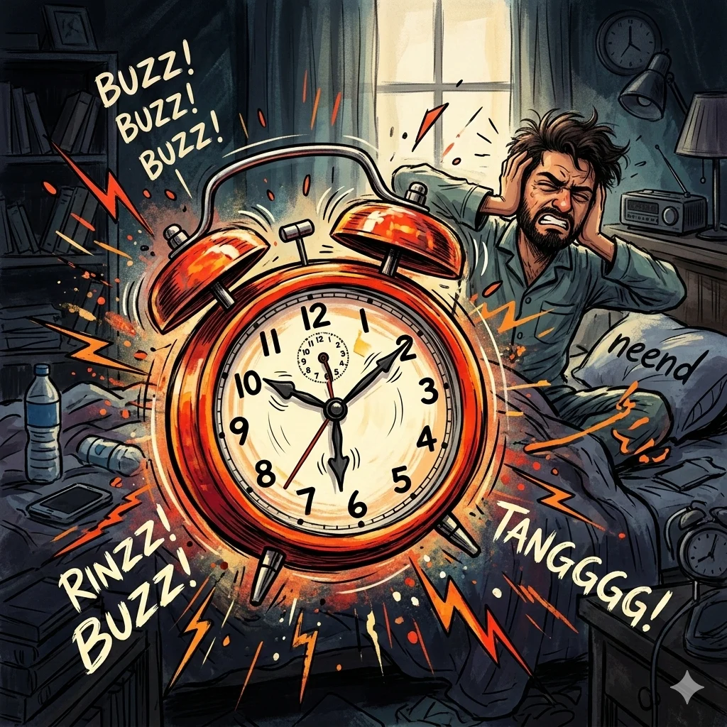 As bothersome as a buzzing alarm clock
