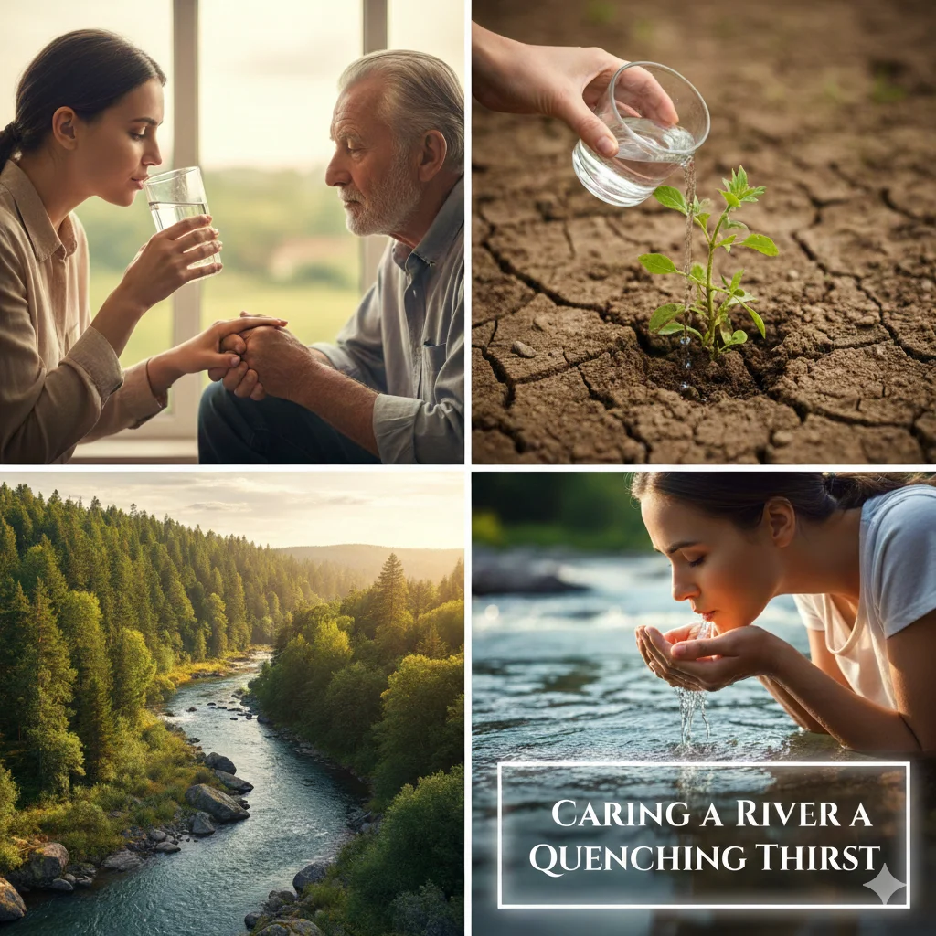 Caring Like a River Quenching Thirst