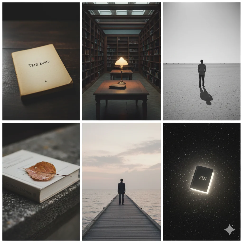  Alone like the last page of a book