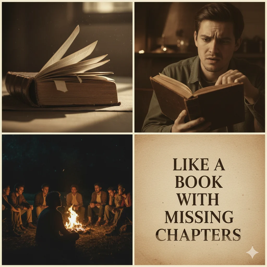  Like a book with missing chapters