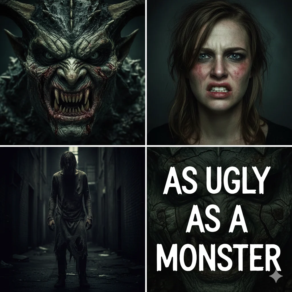 As ugly as a monster
