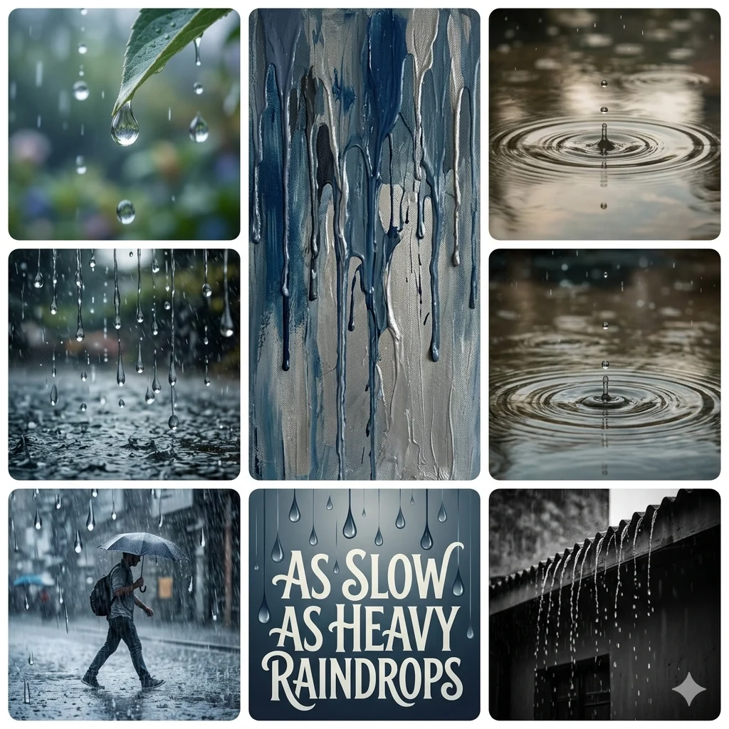  As Slow as Heavy Raindrops