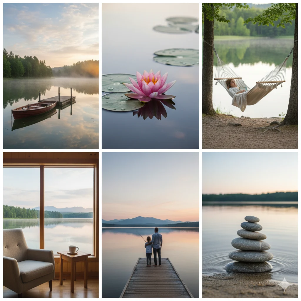  As peaceful as a summer lake