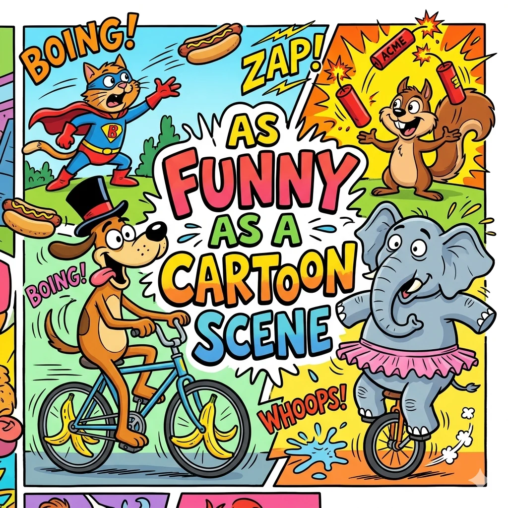 As Funny as a Cartoon Scene