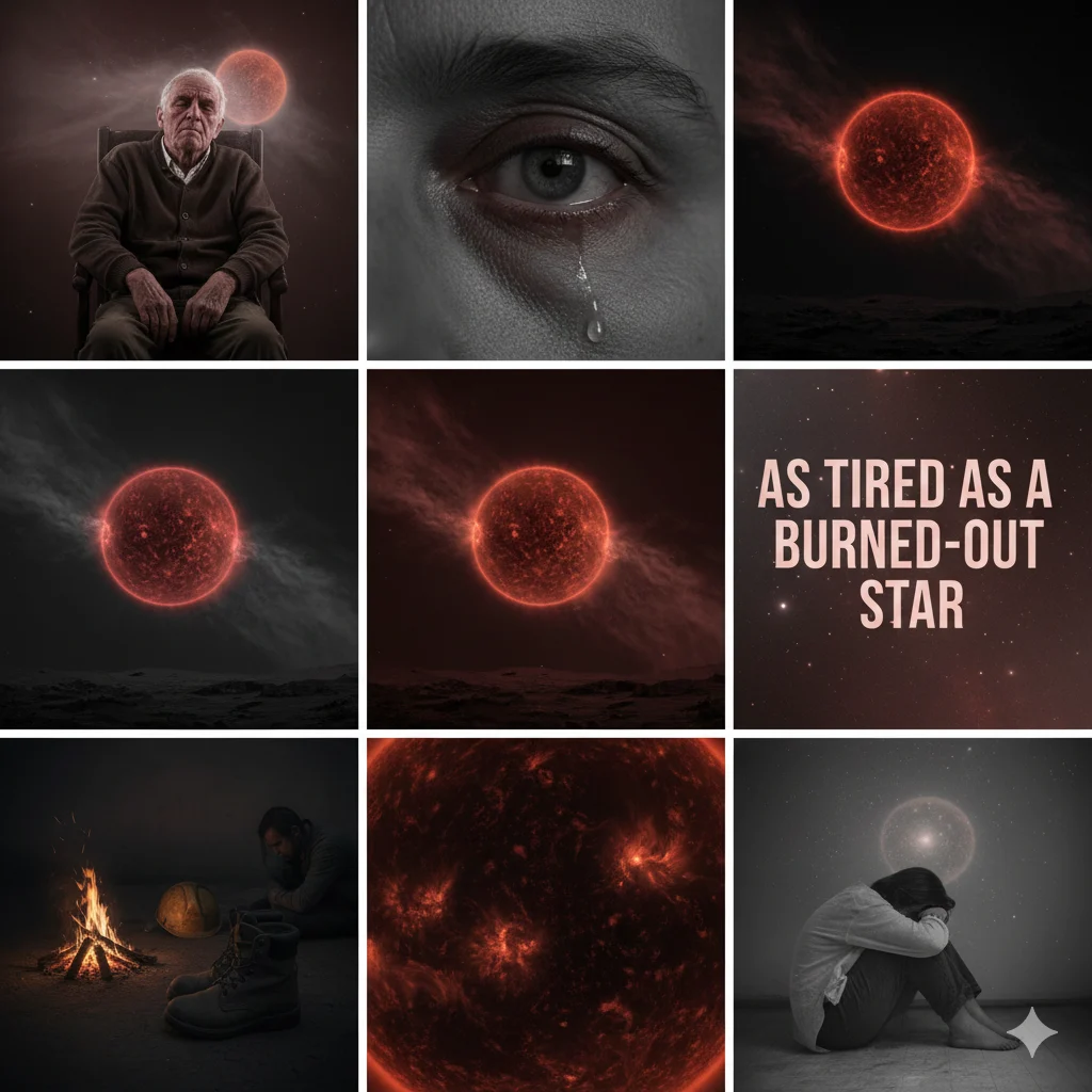 As tired as a burned-out star