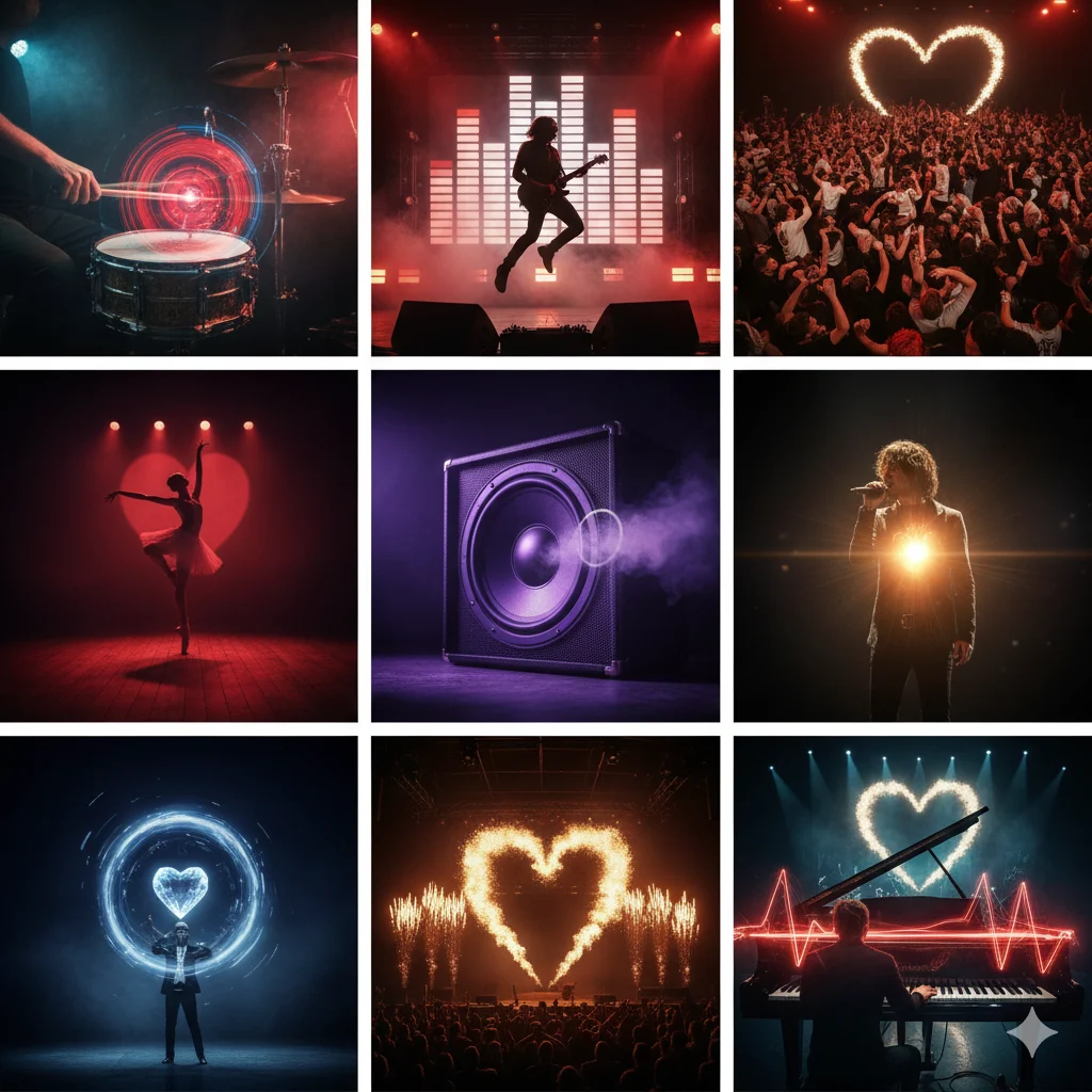 Like a heartbeat on stage