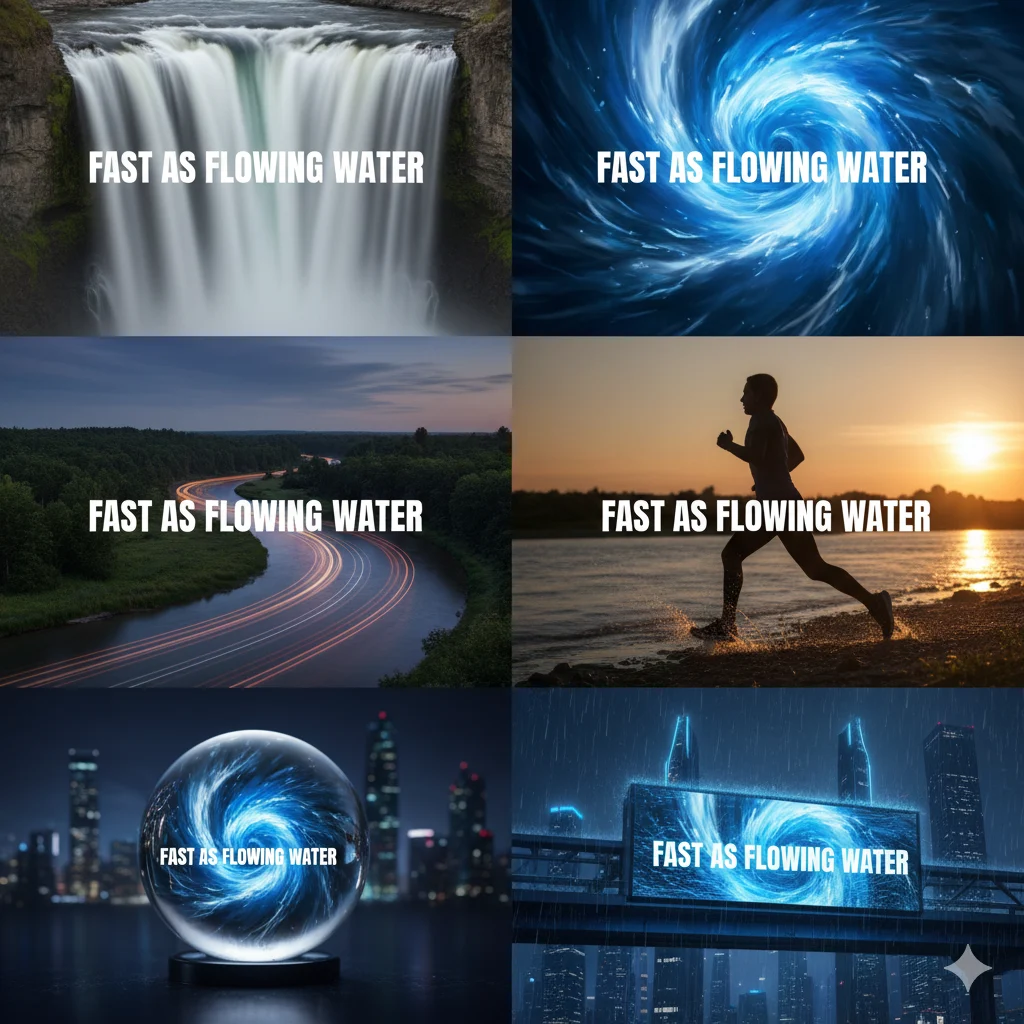 Fast as Flowing Water