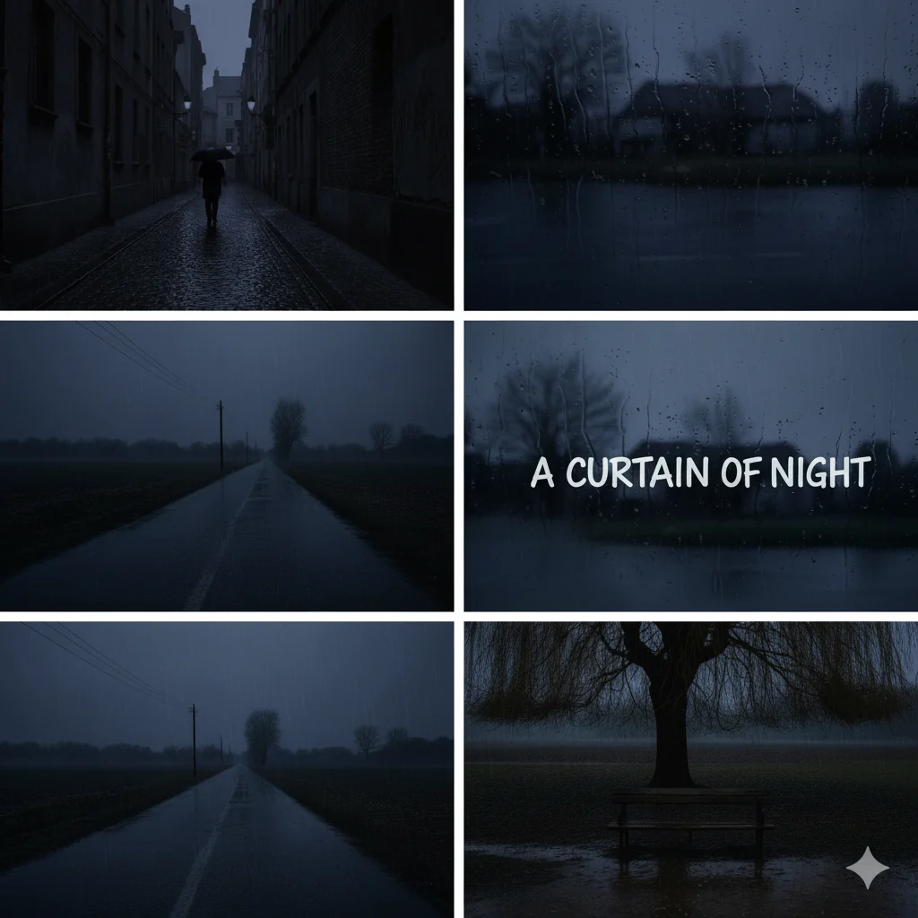  Like a curtain of night