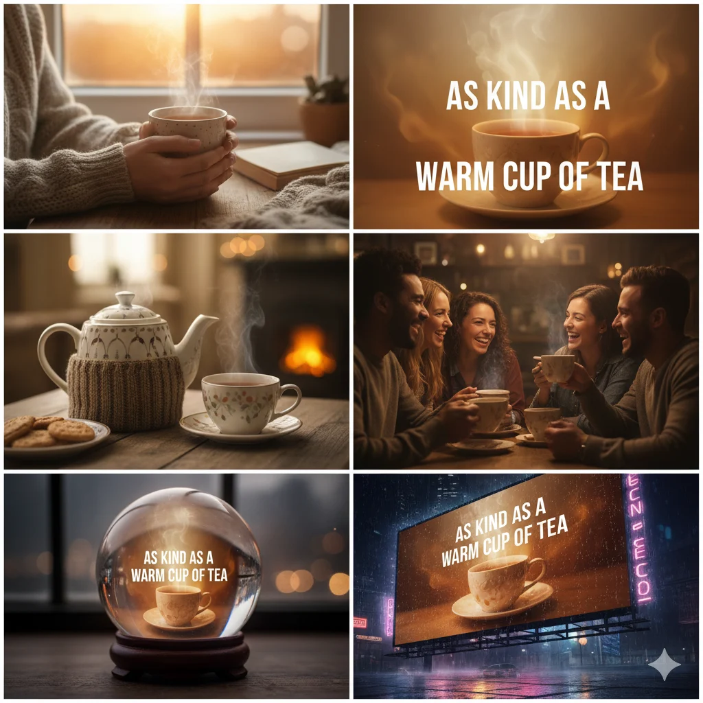  As kind as a warm cup of tea