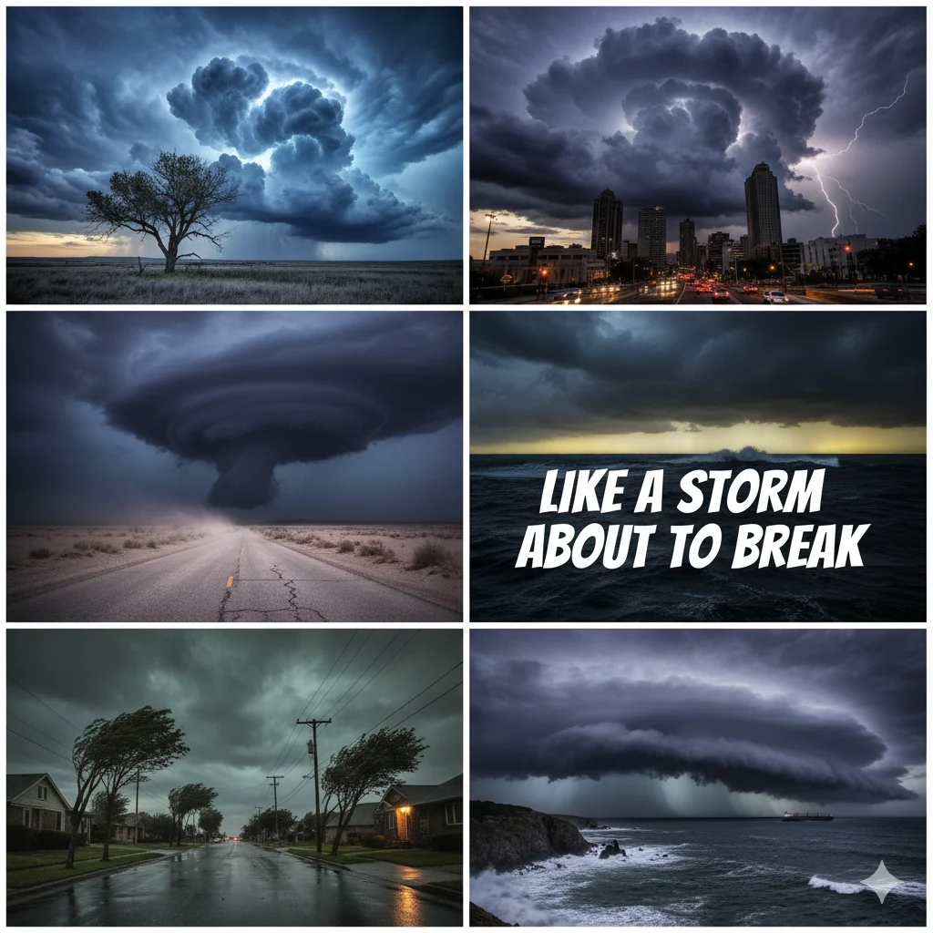 Like a storm about to break