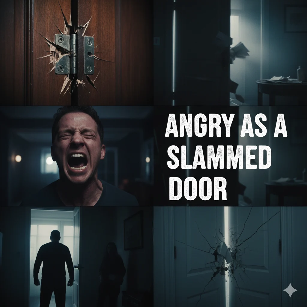 Angry as a slammed door