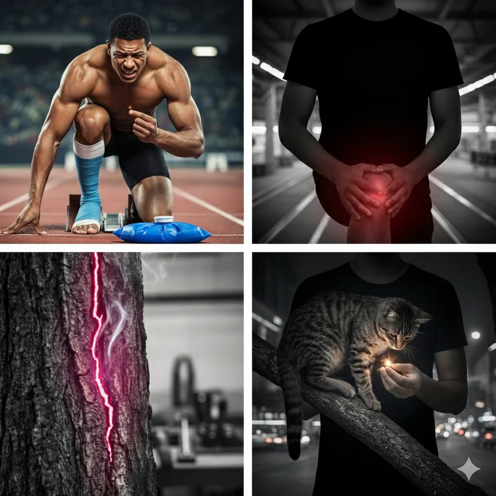 As aching as a sprain