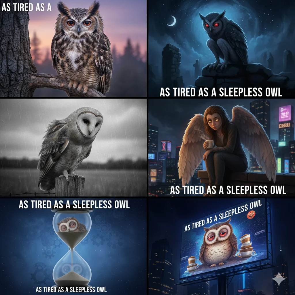 As tired as a sleepless owl
