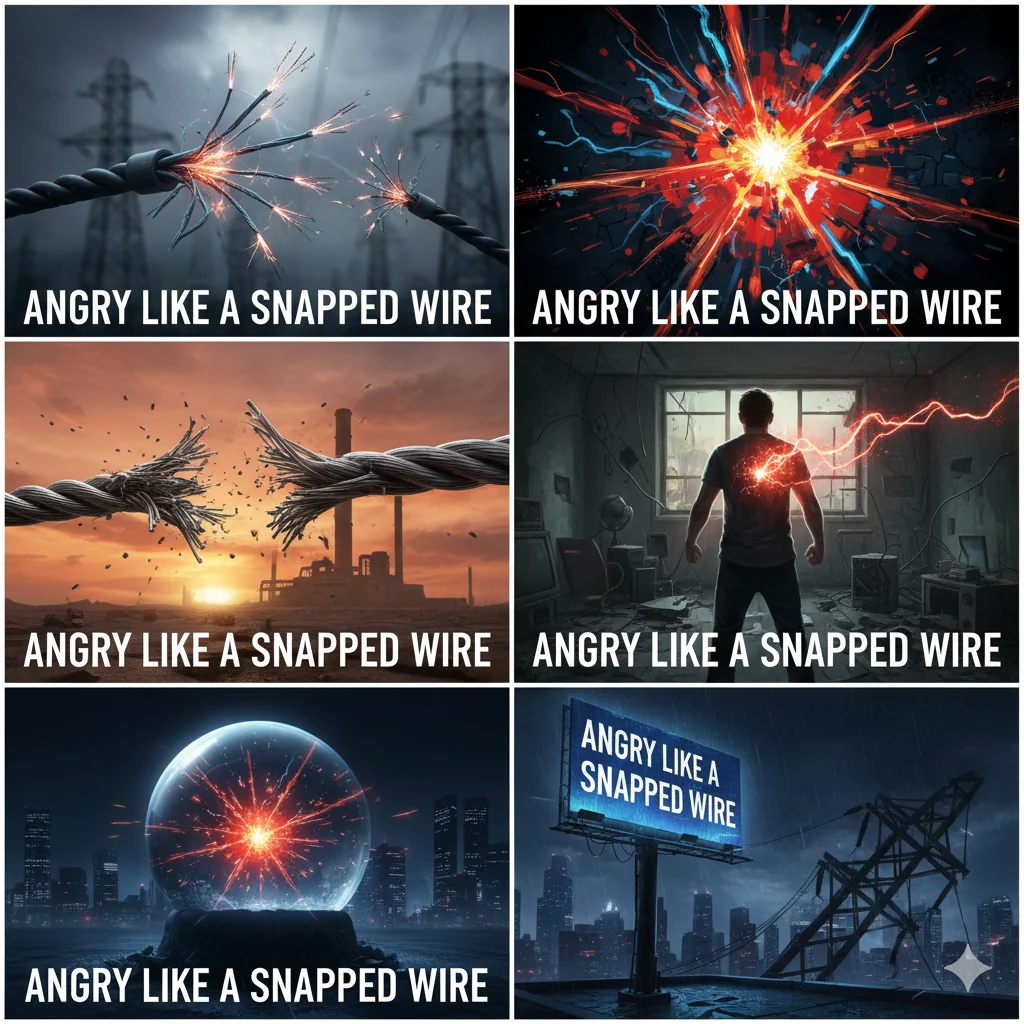 Angry like a snapped wire