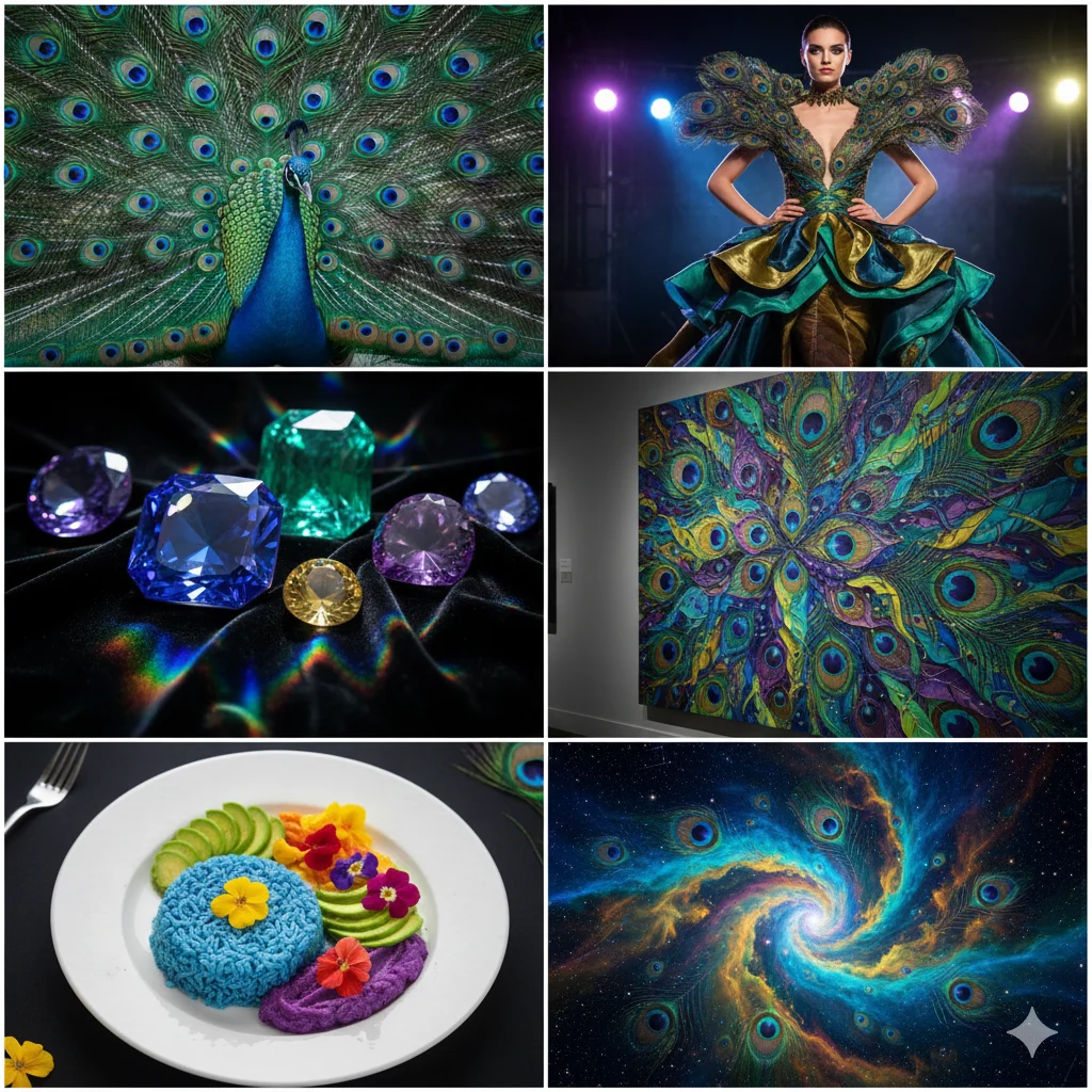 As colorful as a peacock