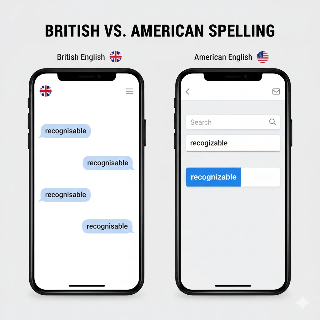 recognisable / recognizable