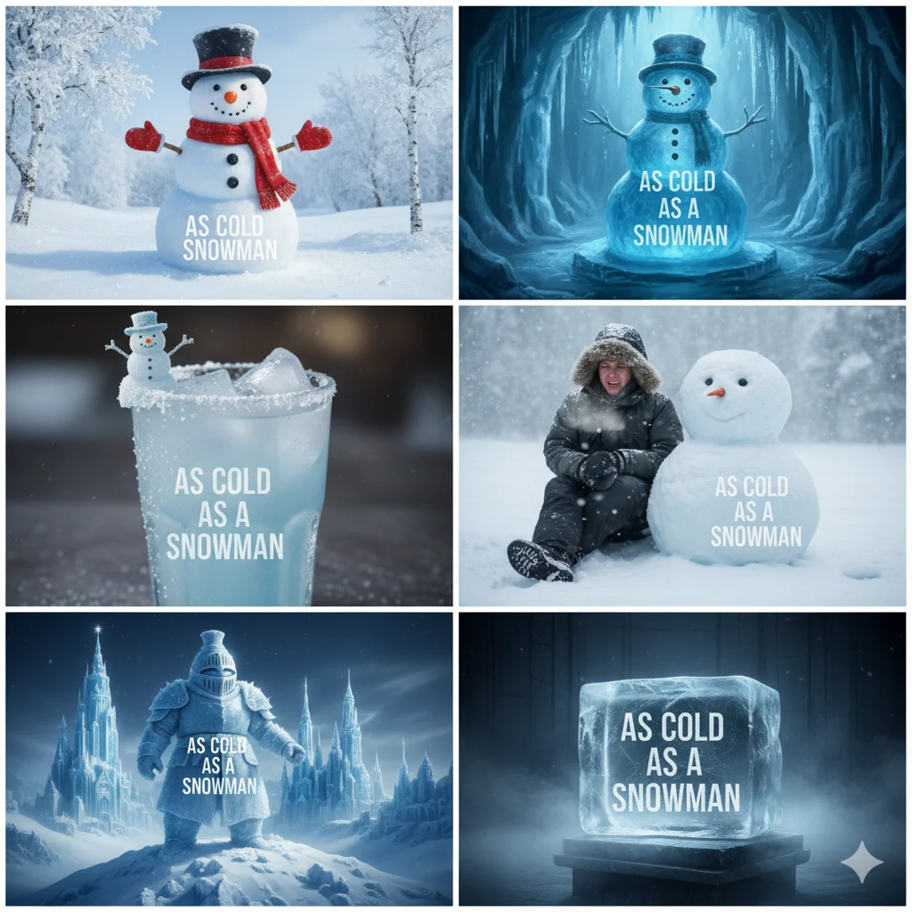 As cold as a snowman