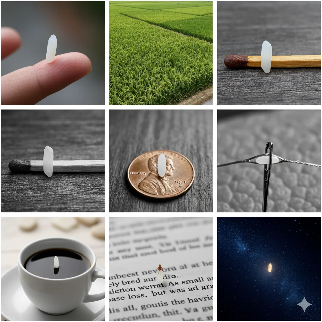 As small as a grain of rice