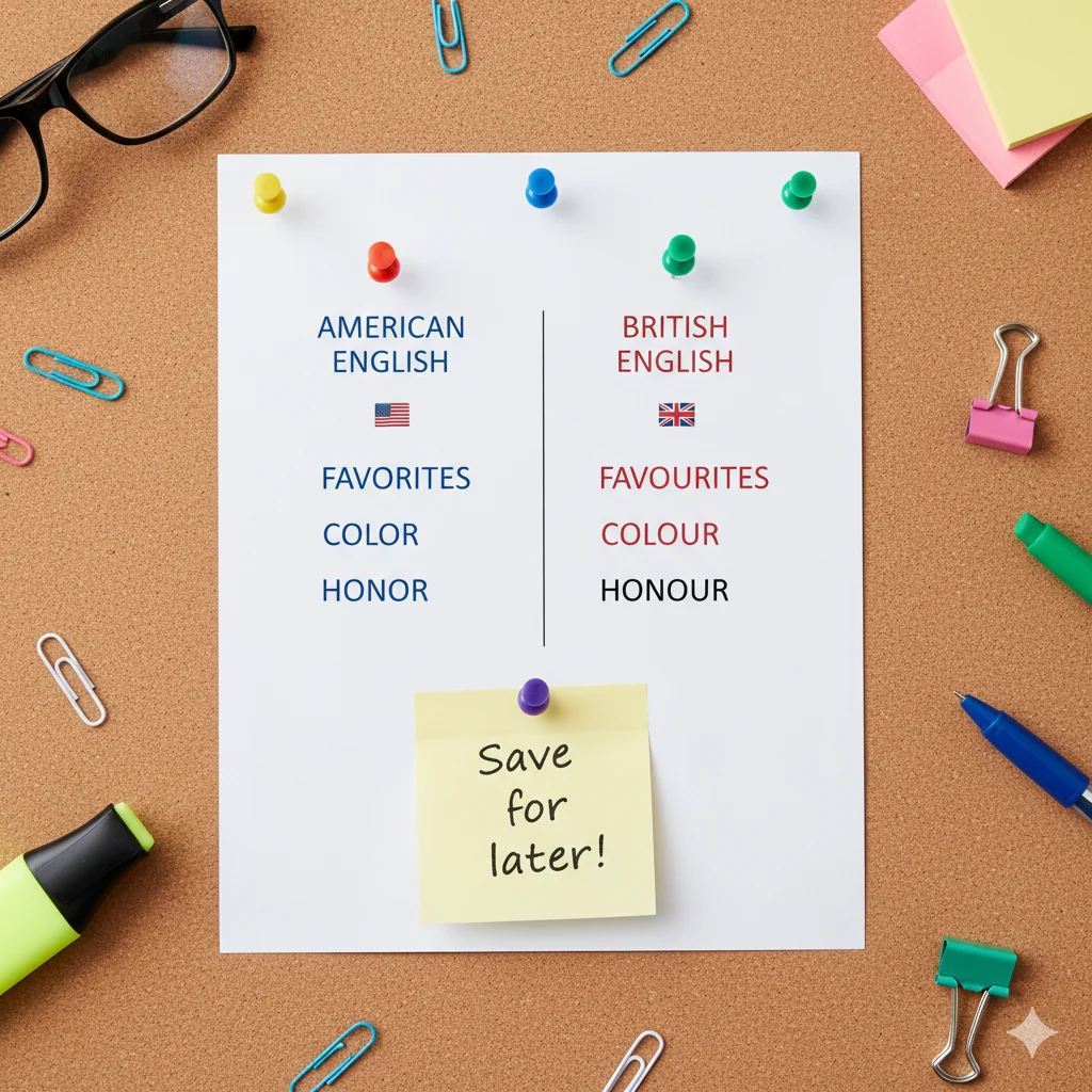 favourites or favorites