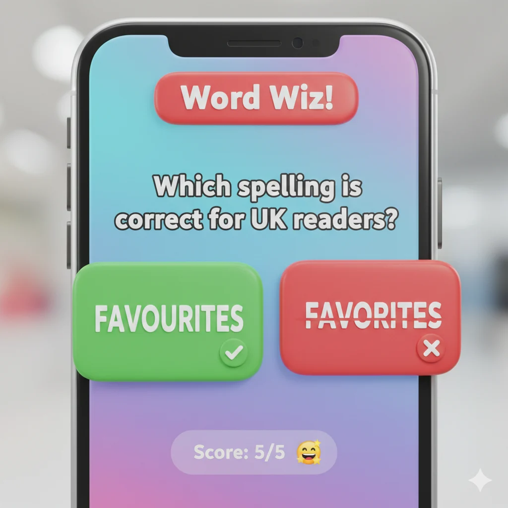 favourites or favorites