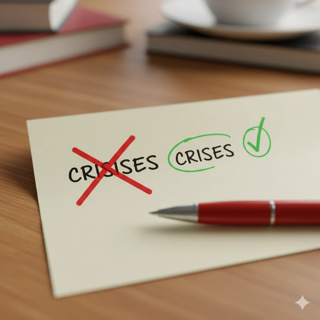 crises or crisis