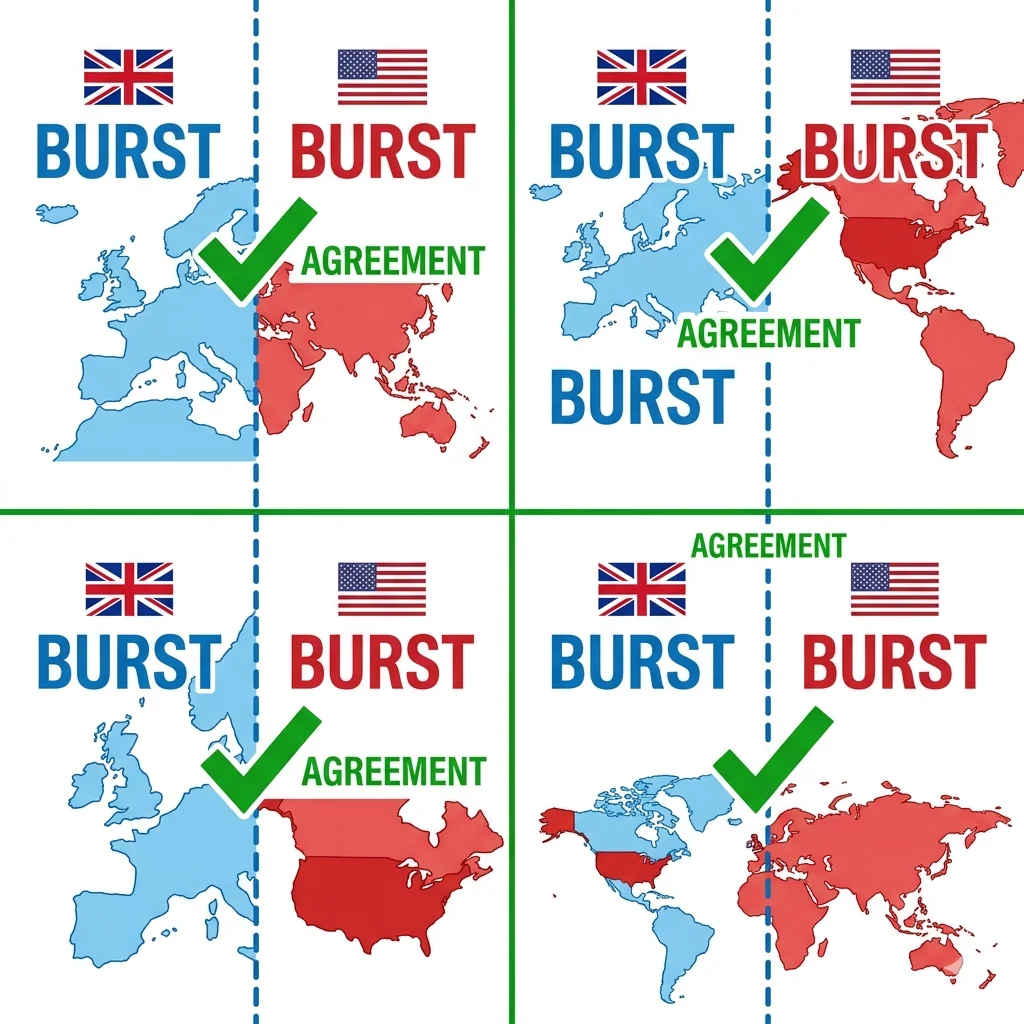 bursted or burst