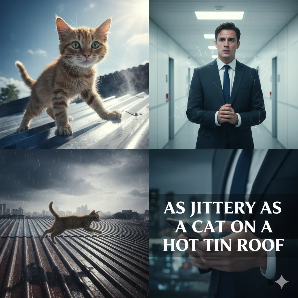 similies for being nervous