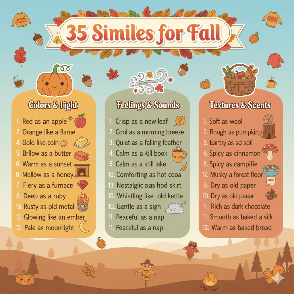 Similes for Fall