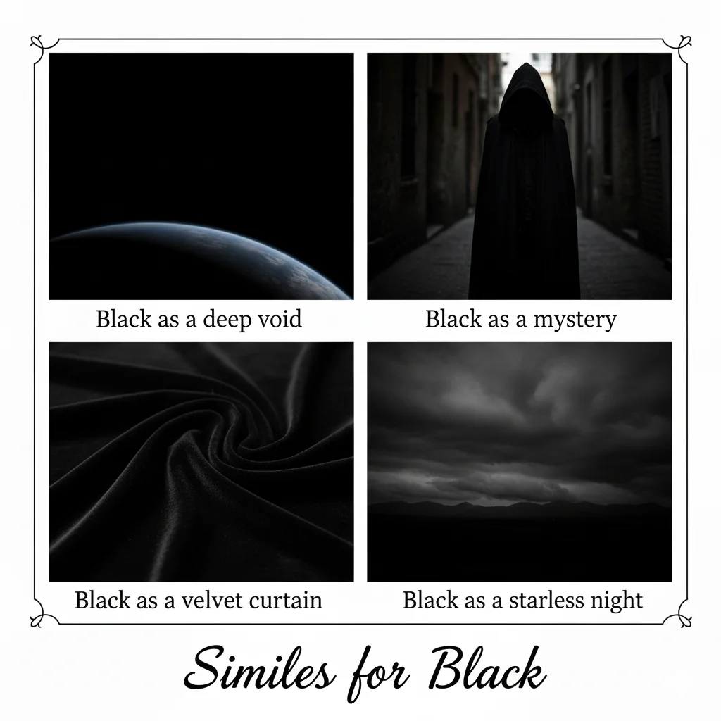 similies for black