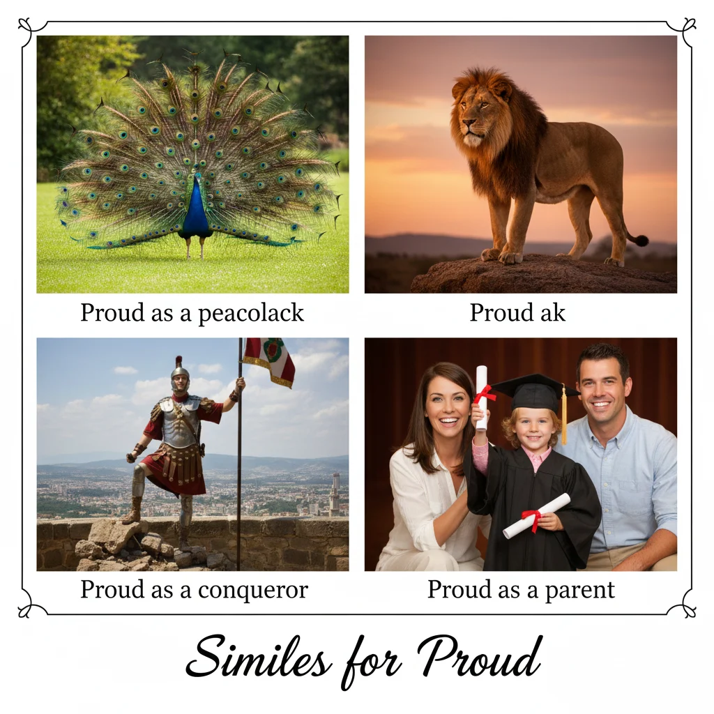 similies for proud