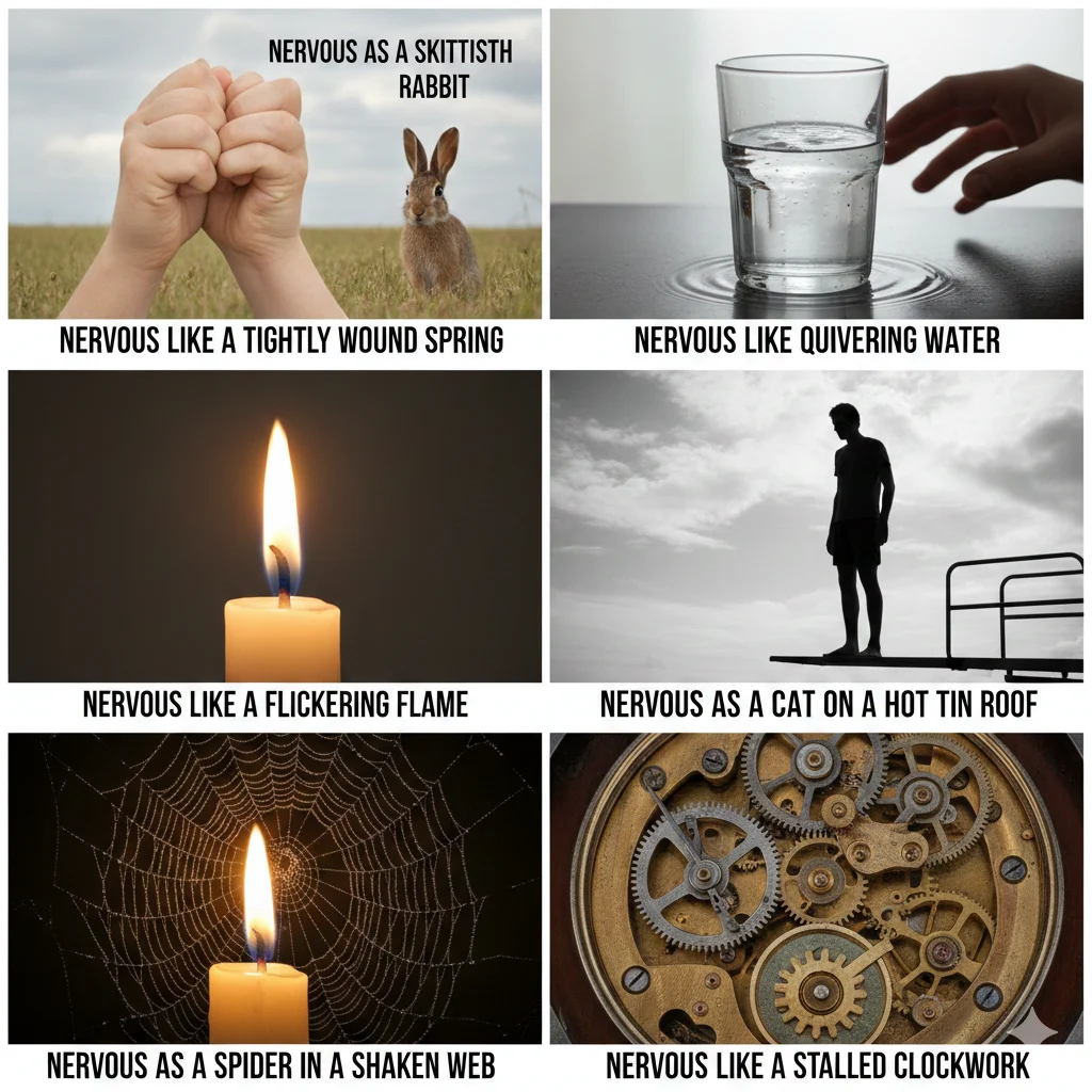 similies for nervous