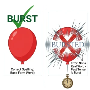 bursted or burst